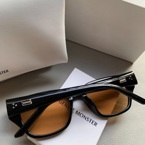 Gentle Monster Nabi Sunglasses Black Brown Lens - Picture 4 of 5